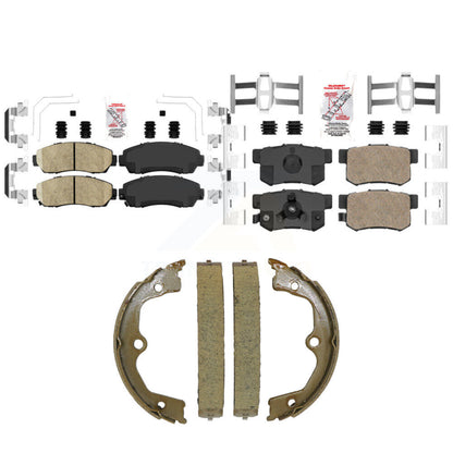 Ceramic Disc Brake Pads Front Rear Kit For Honda Accord Crosstour
