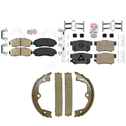 Ceramic Disc Brake Pads Front Rear Kit For Honda Accord Crosstour