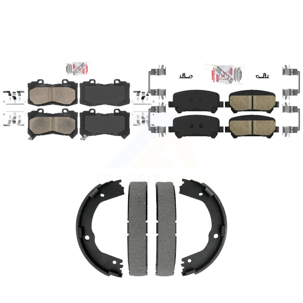 Ceramic Disc Brake Pads Front Rear Kit For Chevrolet Colorado GMC Canyon