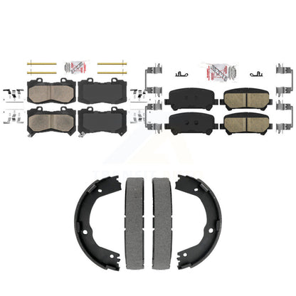 Ceramic Disc Brake Pads Front Rear Kit For Chevrolet Colorado GMC Canyon