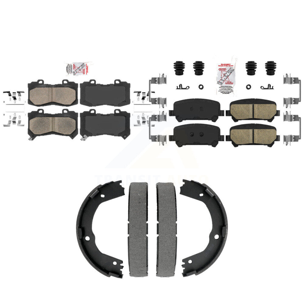 Ceramic Disc Brake Pads Front Rear Kit For Chevrolet Colorado GMC Canyon