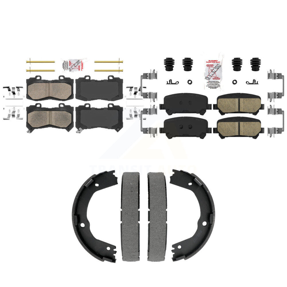 Ceramic Disc Brake Pads Front Rear Kit For Chevrolet Colorado GMC Canyon
