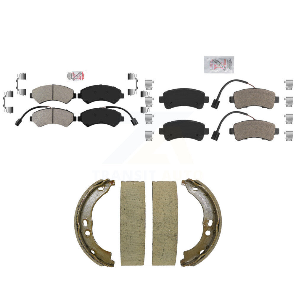 Semi-Metallic Disc Brake Pads Front Rear Kit For Ram ProMaster 2500 3500 1500