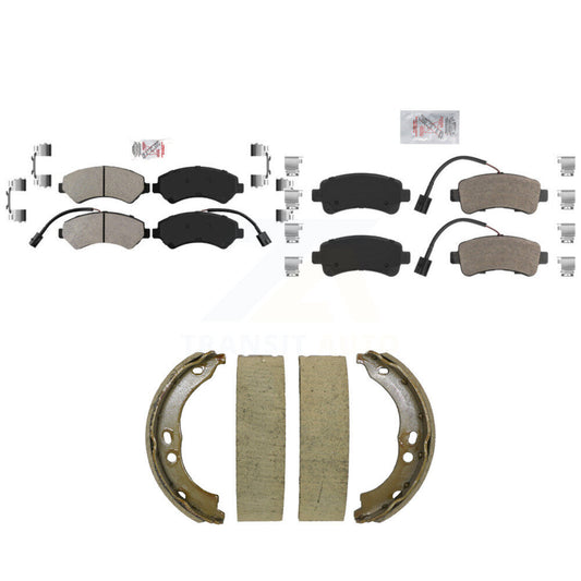 Semi-Metallic Disc Brake Pads Front Rear Kit For Ram ProMaster 2500 3500 1500