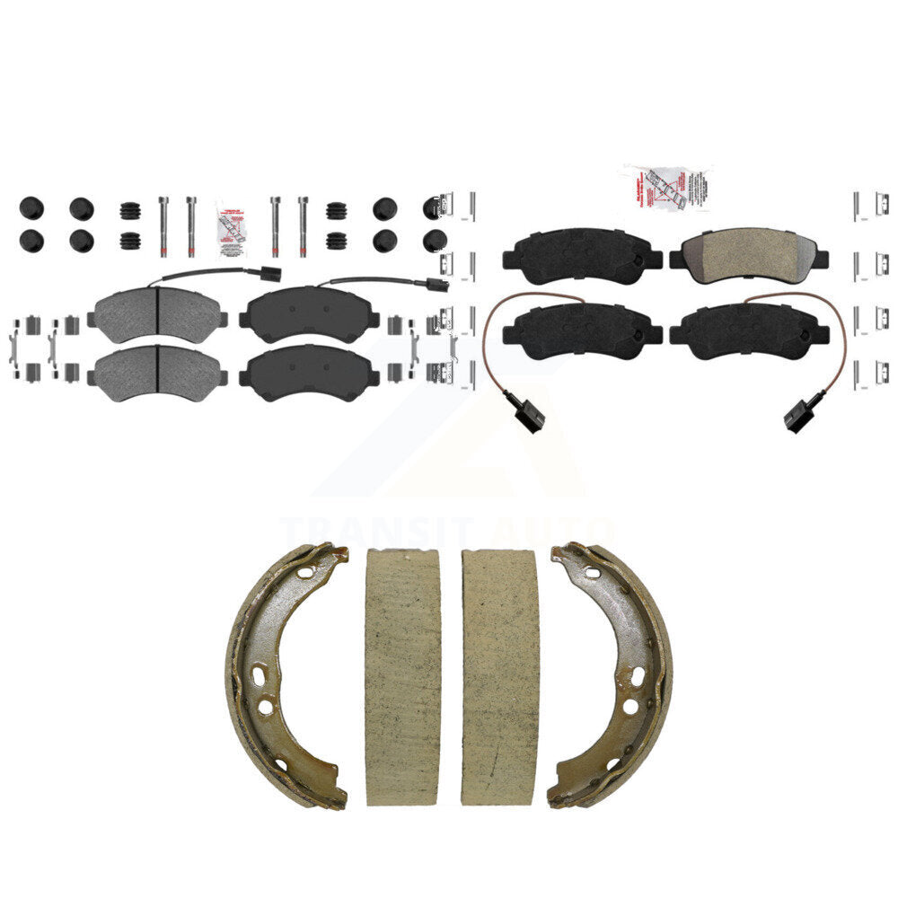 Semi-Metallic Disc Brake Pads Front Rear Kit For Ram ProMaster 2500 3500 1500