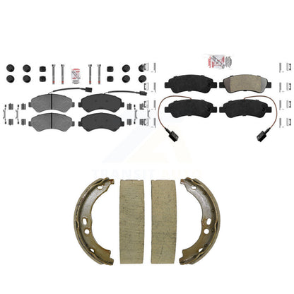 Semi-Metallic Disc Brake Pads Front Rear Kit For Ram ProMaster 2500 3500 1500