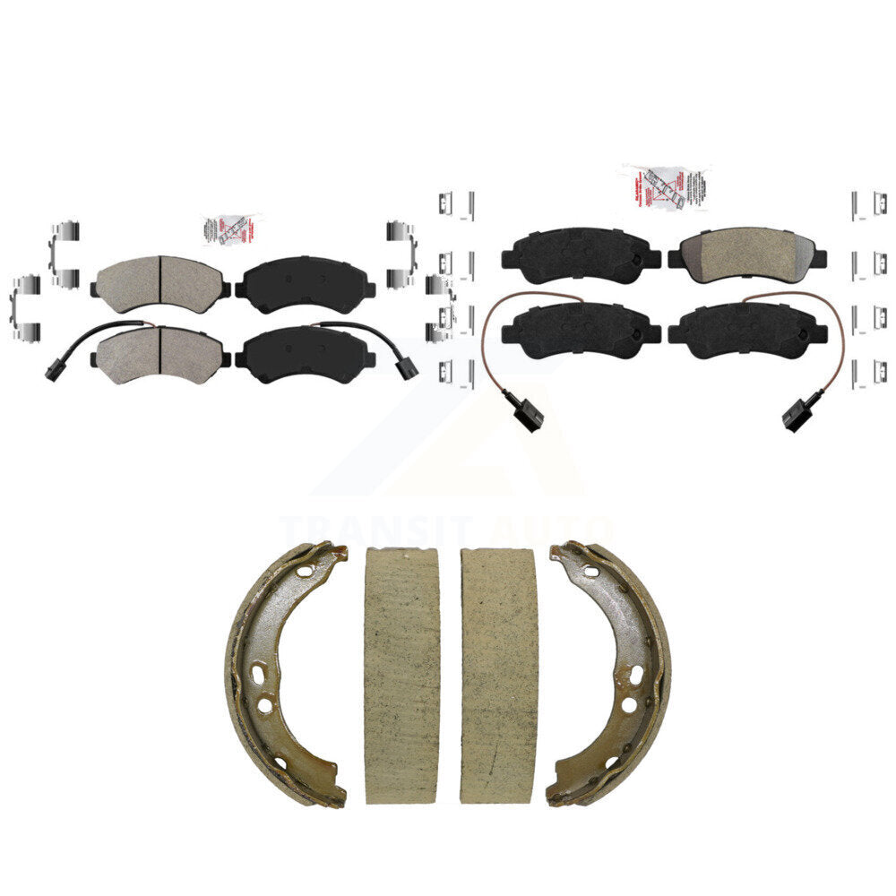 Semi-Metallic Disc Brake Pads Front Rear Kit For Ram ProMaster 2500 3500 1500