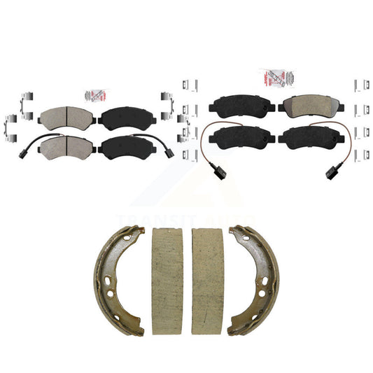 Semi-Metallic Disc Brake Pads Front Rear Kit For Ram ProMaster 2500 3500 1500