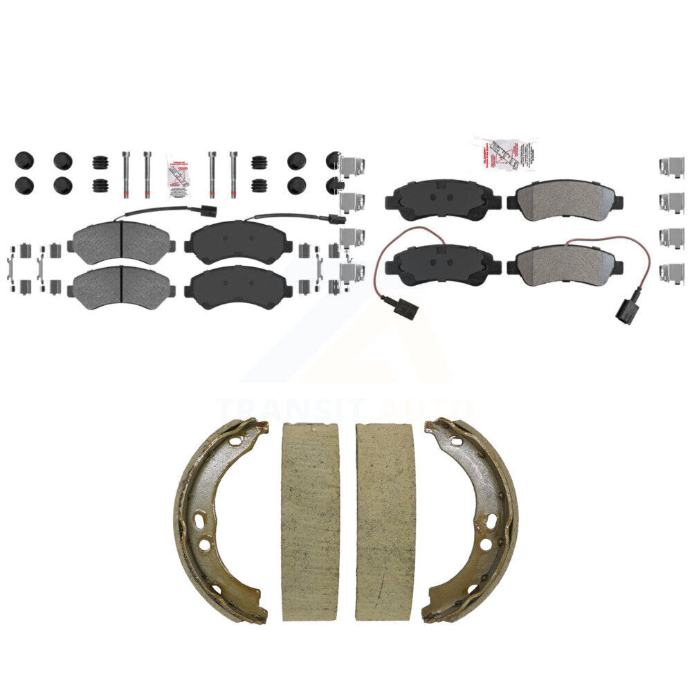 Semi-Metallic Disc Brake Pads Front Rear Kit For Ram ProMaster 2500 3500 1500