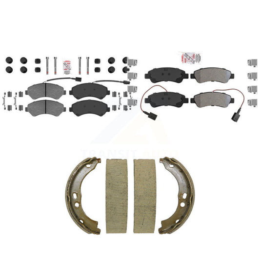 Semi-Metallic Disc Brake Pads Front Rear Kit For Ram ProMaster 2500 3500 1500