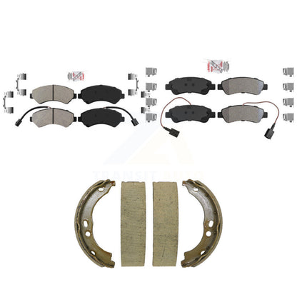 Semi-Metallic Disc Brake Pads Front Rear Kit For Ram ProMaster 2500 3500 1500