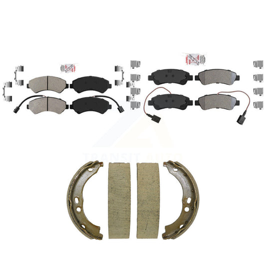 Semi-Metallic Disc Brake Pads Front Rear Kit For Ram ProMaster 2500 3500 1500