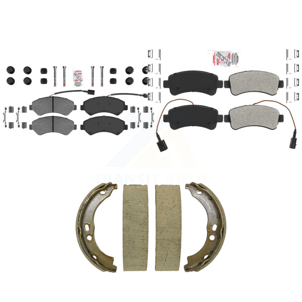 Semi-Metallic Disc Brake Pads Front Rear Kit For Ram ProMaster 2500 3500 1500