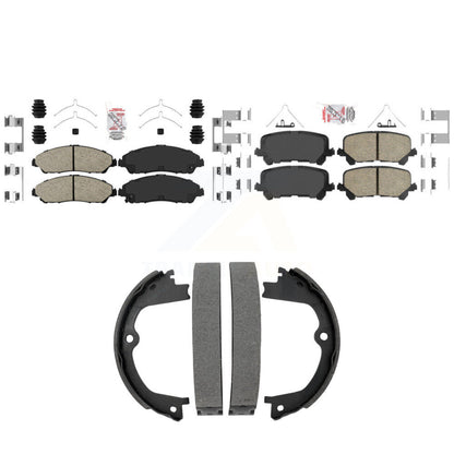 Ceramic Disc Brake Pads Front Rear Kit For Honda Pilot Ridgeline Acura MDX