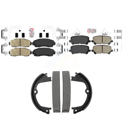 Ceramic Disc Brake Pads Front Rear Kit For 2019-2024 Honda Passport
