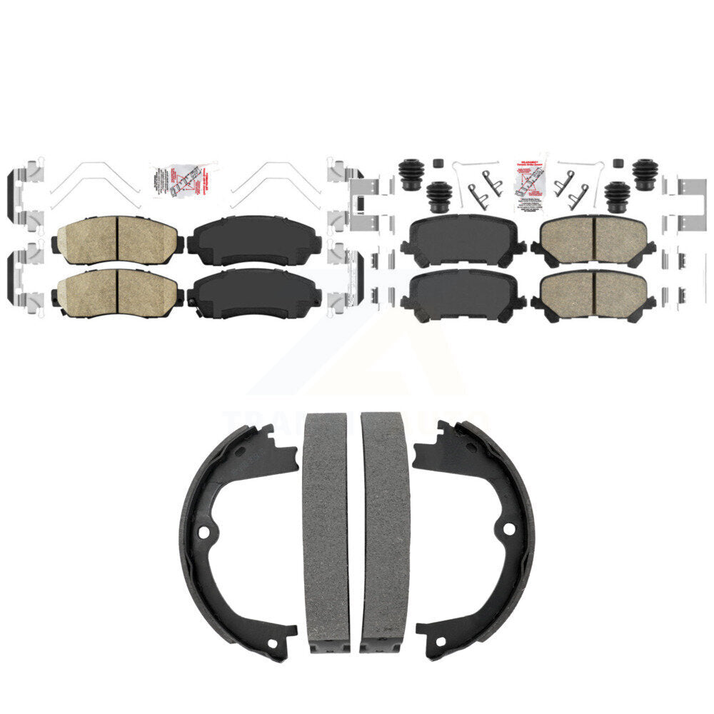 Ceramic Disc Brake Pads Front Rear Kit For 2019-2024 Honda Passport