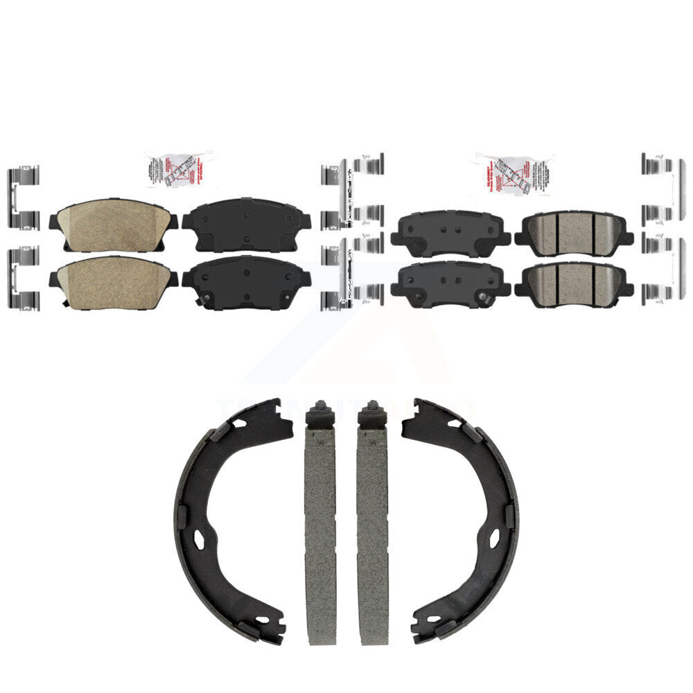 Ceramic Disc Brake Pads Front Rear Kit For Cadillac ATS