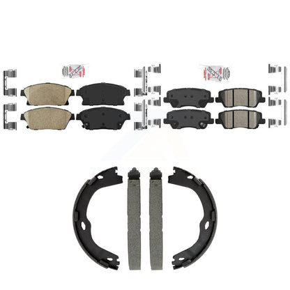 Ceramic Disc Brake Pads Front Rear Kit For Cadillac ATS