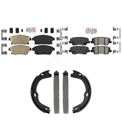 Ceramic Disc Brake Pads Front Rear Kit For Cadillac ATS