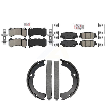 Semi-Metallic Ceramic Disc Brake Pads Front Rear Kit For Cadillac CTS