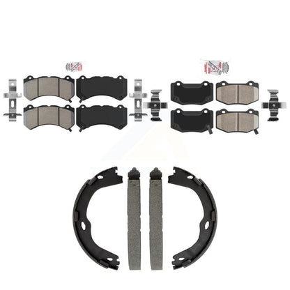 Semi-Metallic Ceramic Disc Brake Pads Front Rear Kit For Chevrolet Corvette ATS