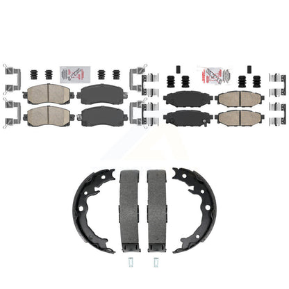 Ceramic Disc Brake Pads Front Rear Kit For Subaru Crosstrek Impreza
