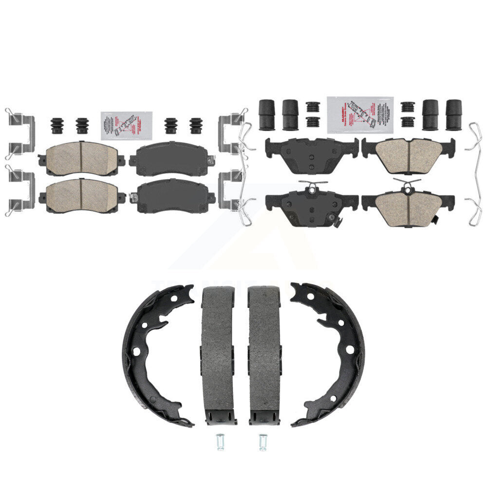 Ceramic Disc Brake Pads Front Rear Kit For Subaru Crosstrek