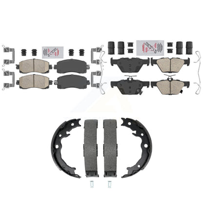 Ceramic Disc Brake Pads Front Rear Kit For Subaru Crosstrek