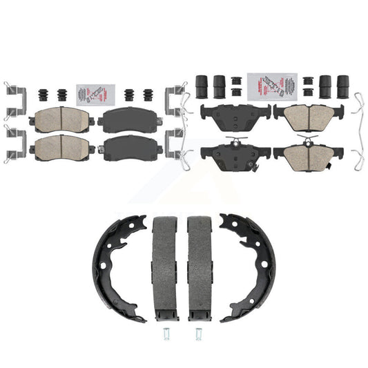 Ceramic Disc Brake Pads Front Rear Kit For Subaru Crosstrek