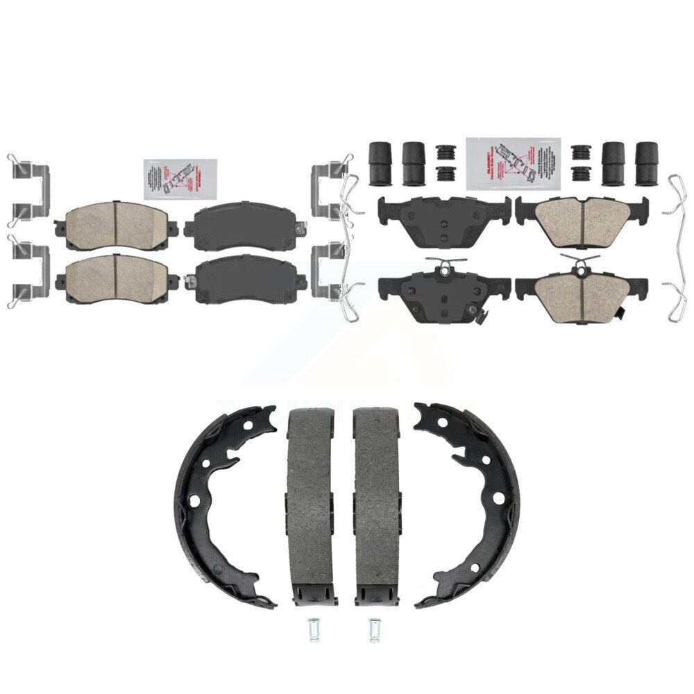 Ceramic Disc Brake Pads Front Rear Kit For Subaru Crosstrek