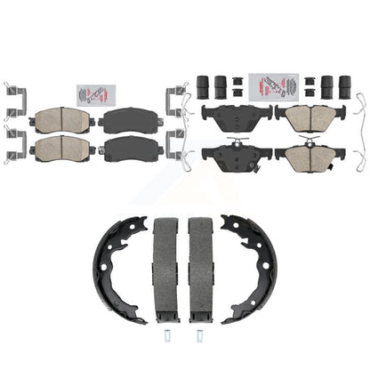 Ceramic Disc Brake Pads Front Rear Kit For Subaru Crosstrek