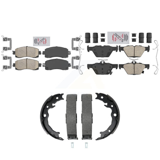 Ceramic Disc Brake Pads Front Rear Kit For Subaru Crosstrek