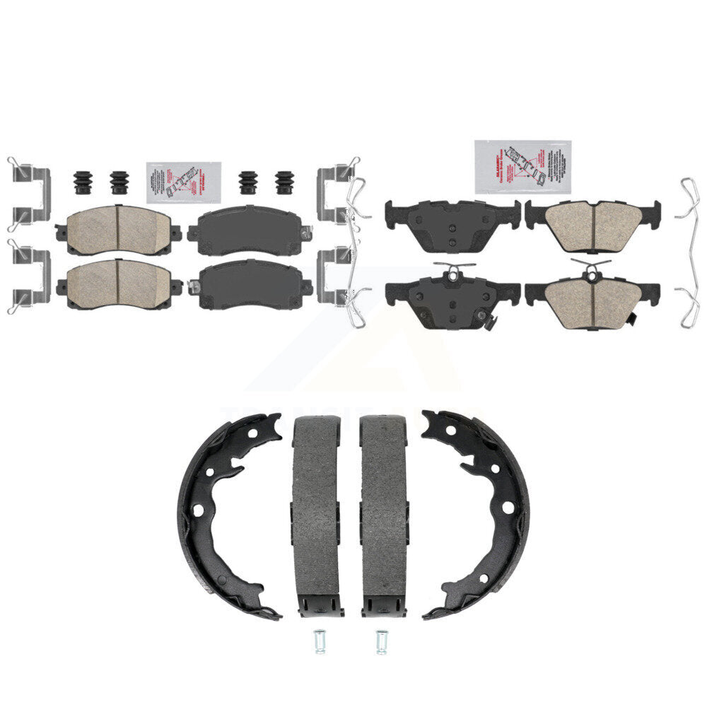 Ceramic Disc Brake Pads Front Rear Kit For Subaru Crosstrek