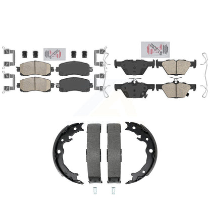 Ceramic Disc Brake Pads Front Rear Kit For Subaru Crosstrek