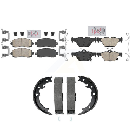 Ceramic Disc Brake Pads Front Rear Kit For Subaru Crosstrek