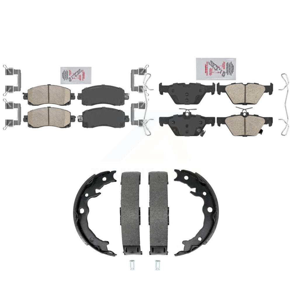 Ceramic Disc Brake Pads Front Rear Kit For Subaru Crosstrek