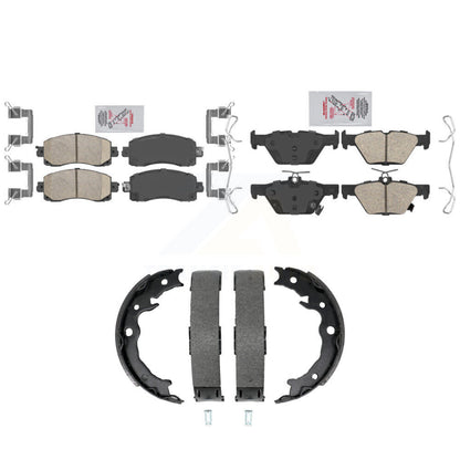 Ceramic Disc Brake Pads Front Rear Kit For Subaru Crosstrek