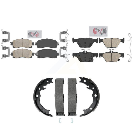 Ceramic Disc Brake Pads Front Rear Kit For Subaru Crosstrek