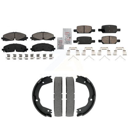 Ceramic Disc Brake Pads Front Rear Kit For Chevrolet Colorado GMC Canyon