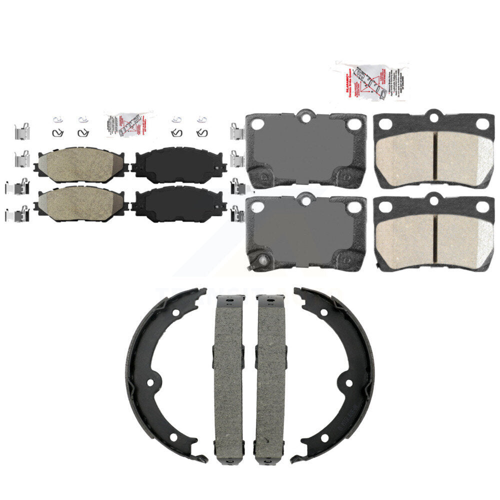 Semi-Metallic Ceramic Disc Brake Pads Front Rear Kit For Lexus IS250