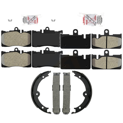 Semi-Metallic Disc Brake Pads Front Rear Kit For 2001-2006 Lexus LS430