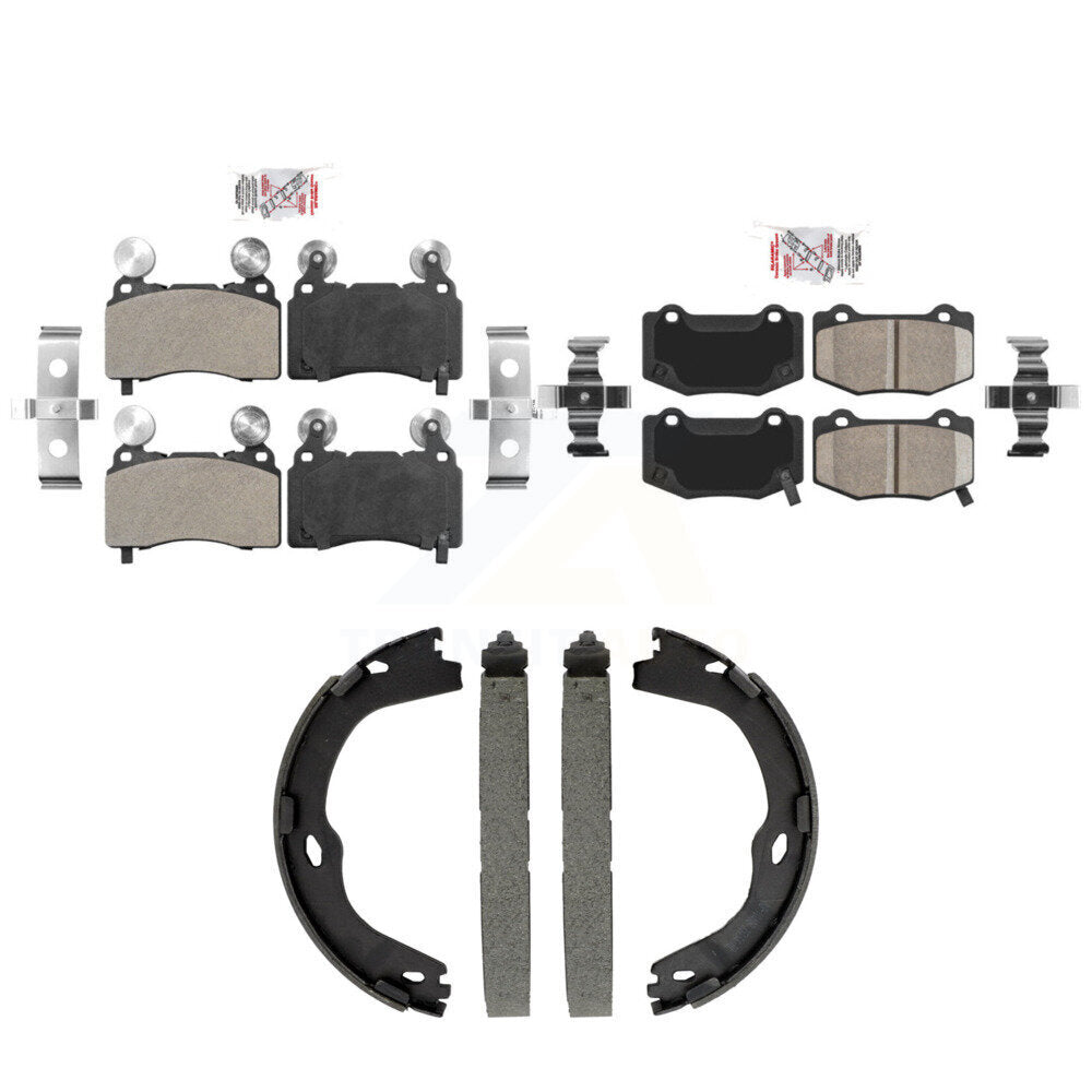 Semi-Metallic Ceramic Disc Brake Pads Front Rear Kit For Chevrolet Corvette