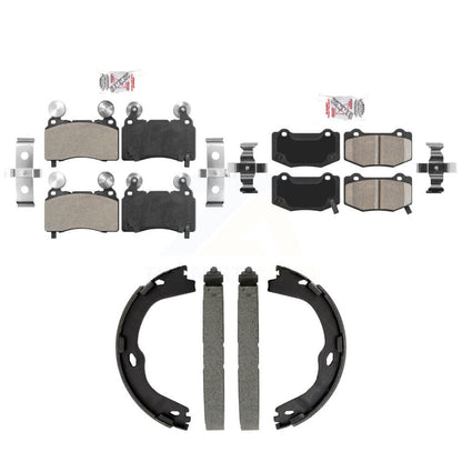 Semi-Metallic Ceramic Disc Brake Pads Front Rear Kit For Chevrolet Corvette