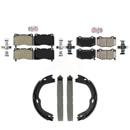 Semi-Metallic Ceramic Disc Brake Pads Front Rear Kit For Chevrolet Corvette