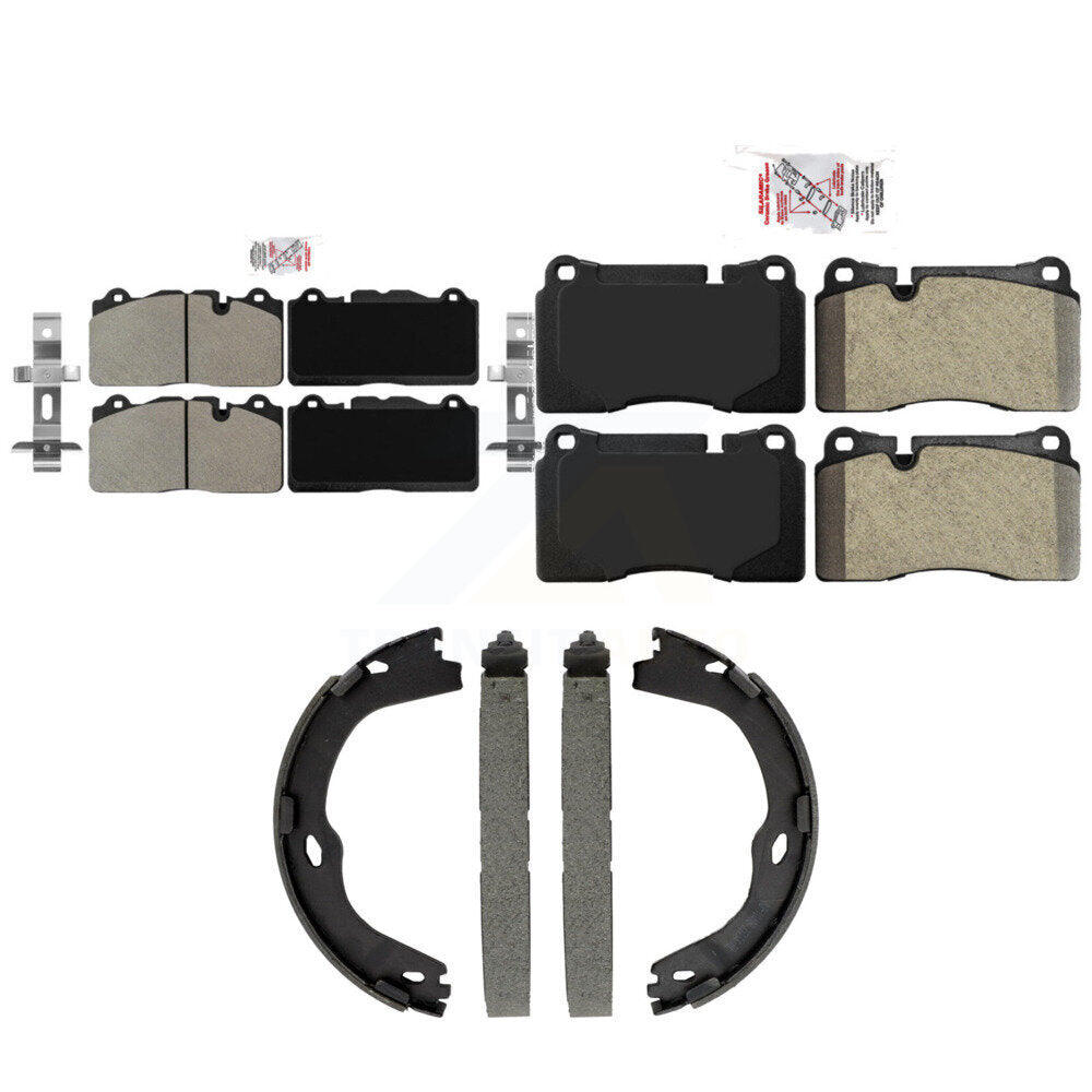 Semi-Metallic Disc Brake Pads Front Rear Kit For Chevrolet Corvette