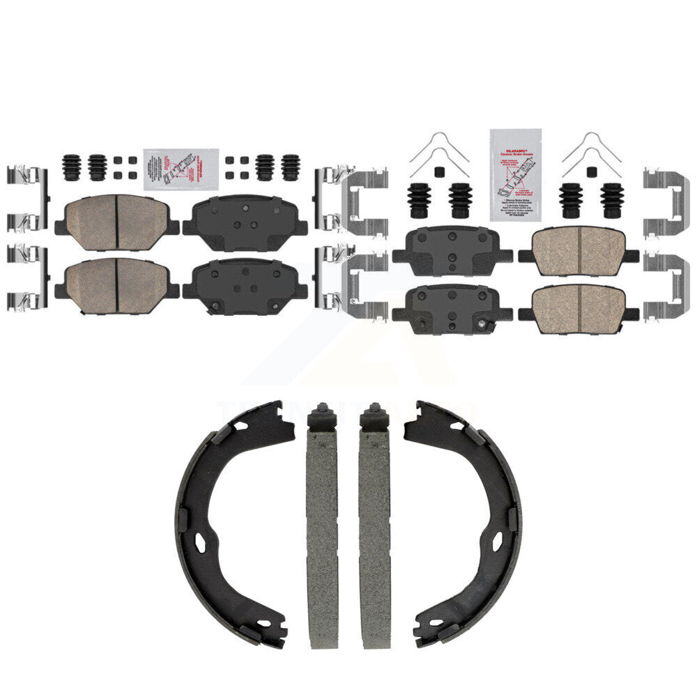 Ceramic Disc Brake Pads Front Rear Kit For Chevrolet Camaro