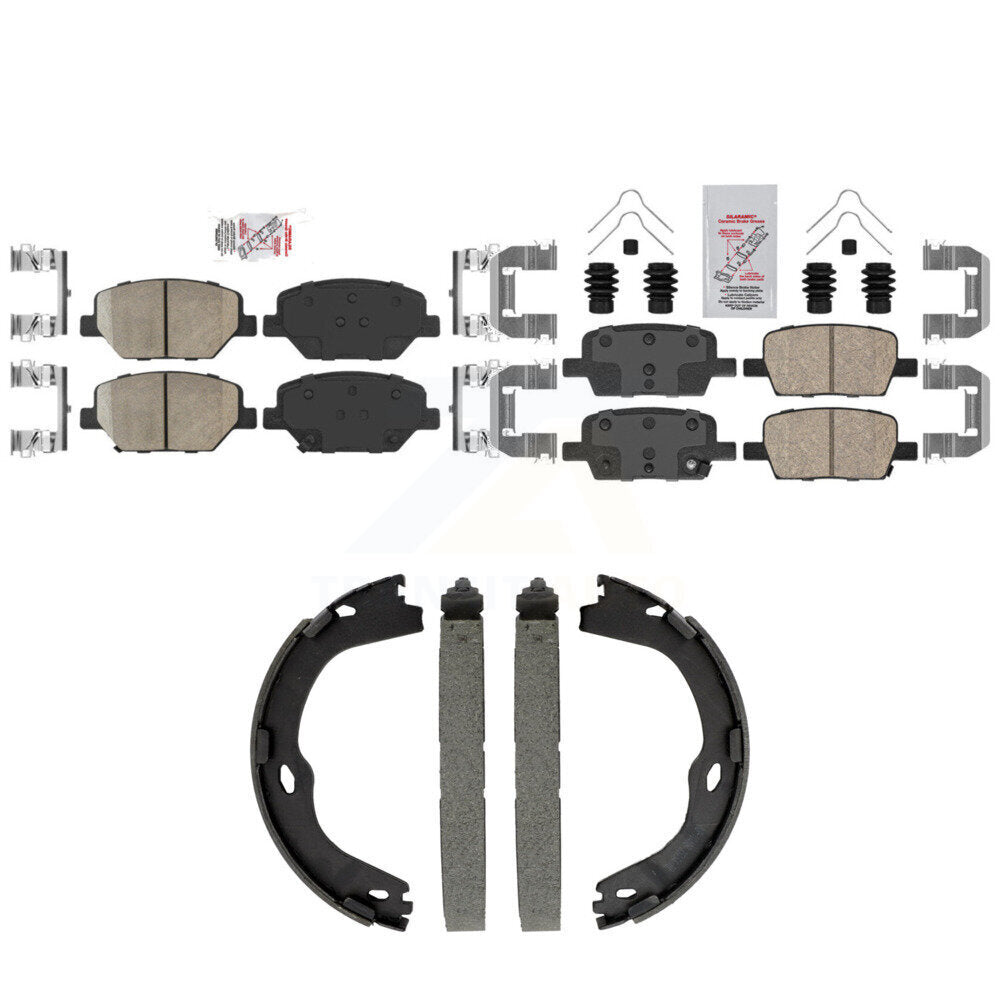 Ceramic Disc Brake Pads Front Rear Kit For Chevrolet Camaro