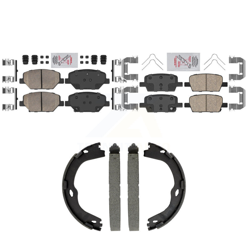 Ceramic Disc Brake Pads Front Rear Kit For Chevrolet Camaro