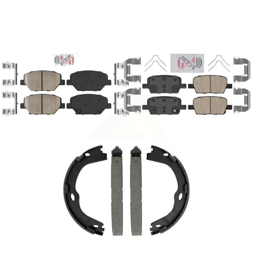 Ceramic Disc Brake Pads Front Rear Kit For Chevrolet Camaro