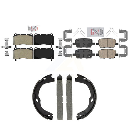 Semi-Metallic Ceramic Disc Brake Pads Front Rear Kit For Chevrolet Camaro